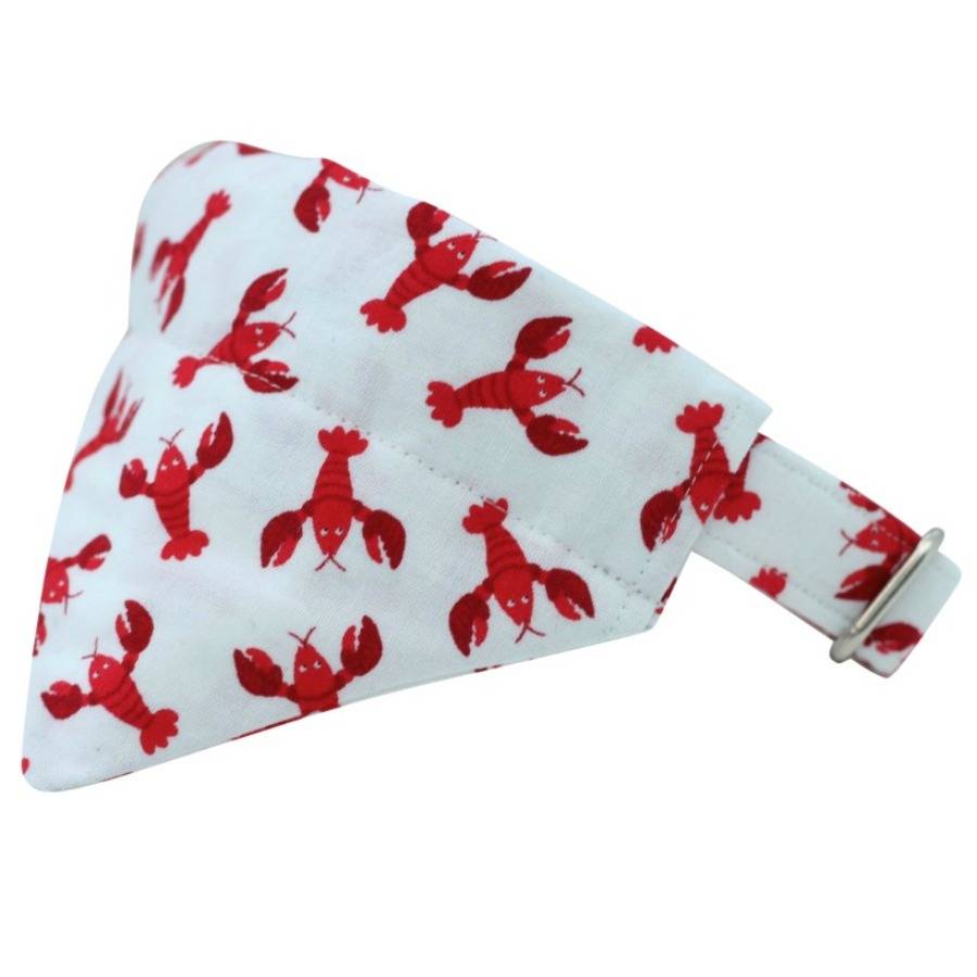 Larry Lobster Dog Bandana By Feathers & Tails