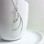 Silver Triple Frond Necklace, thumbnail 1 of 3