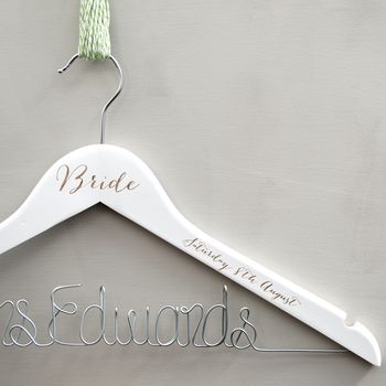 Personalised Wedding Hanger, 4 of 11