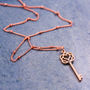 Infinity Heart Key Charm Necklace, thumbnail 2 of 8