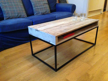 'Slim Top' Wood Coffee Table, 2 of 3