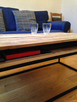 'Slim Top' Wood Coffee Table, 3 of 3