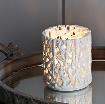 Handcrafted Ceramic Tangled Web Tea Light Holder, 5 of 7