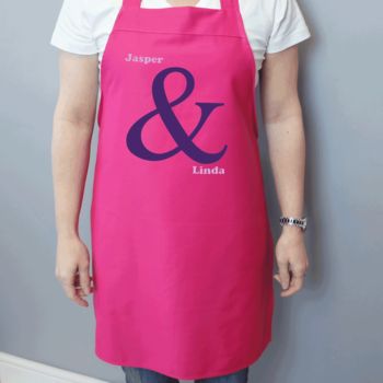 Personalised Ampersand Apron, 2 of 4