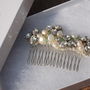 Bridal Hair Comb 'Ivy' Handbeaded Hair Piece, thumbnail 4 of 6