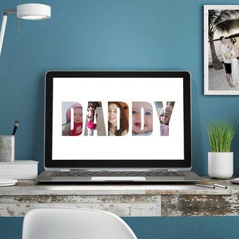 Printable Personalised Photograph Daddy Image, 2 of 6