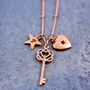 Infinity Heart Key Charm Necklace, thumbnail 4 of 8