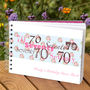 Personalised 70th Birthday Guest Book, thumbnail 1 of 8