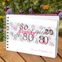 Personalised 80th Birthday Guest Book, thumbnail 1 of 10