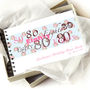 Personalised 80th Birthday Guest Book, thumbnail 4 of 10