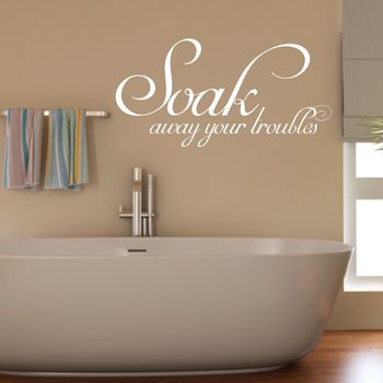 Soak Bathroom Wall Sticker By Mirrorin | notonthehighstreet.com