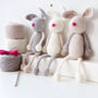 Luxury Bunny Family Crochet Kit, thumbnail 1 of 3