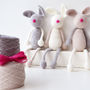 Luxury Bunny Family Crochet Kit, thumbnail 2 of 3