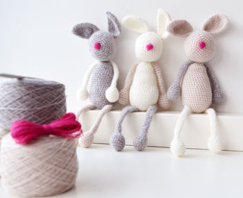 Luxury Bunny Family Crochet Kit, 2 of 3