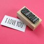 I Love You Rubber Stamp, thumbnail 1 of 2