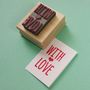 With Love Rubber Stamp, thumbnail 1 of 2