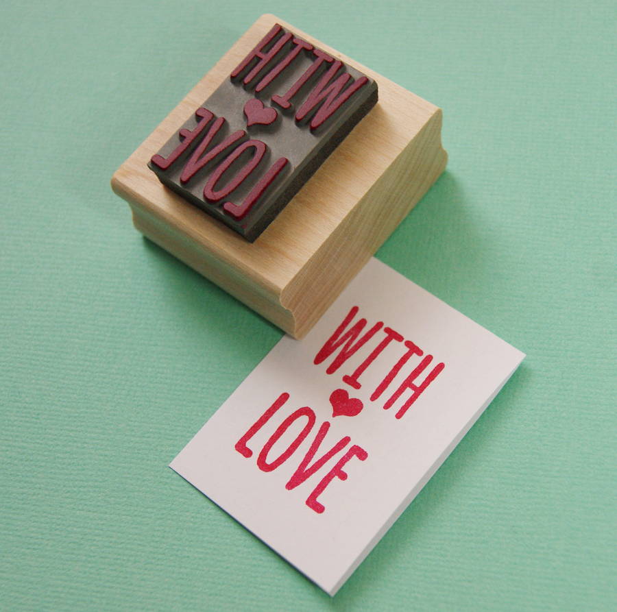 With Love Rubber Stamp, 1 of 2