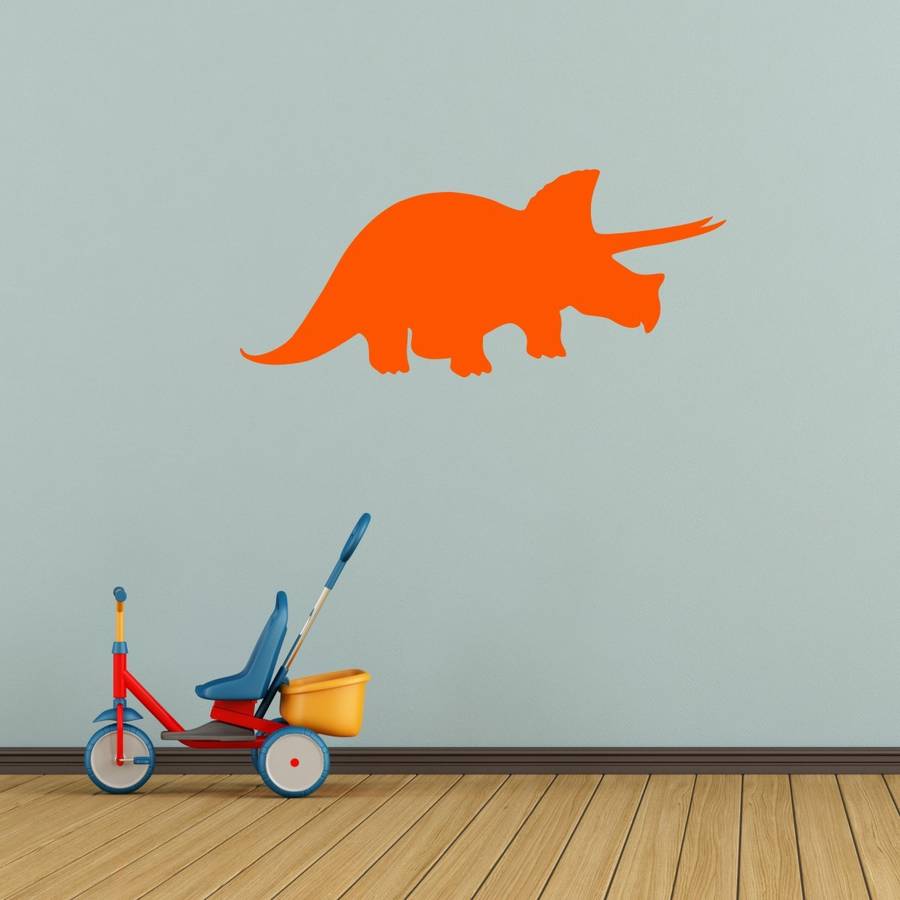 Triceratops Dinosaur Vinyl Wall Sticker By Mirrorin