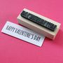 Happy Valentine's Day Rubber Stamp, thumbnail 1 of 2