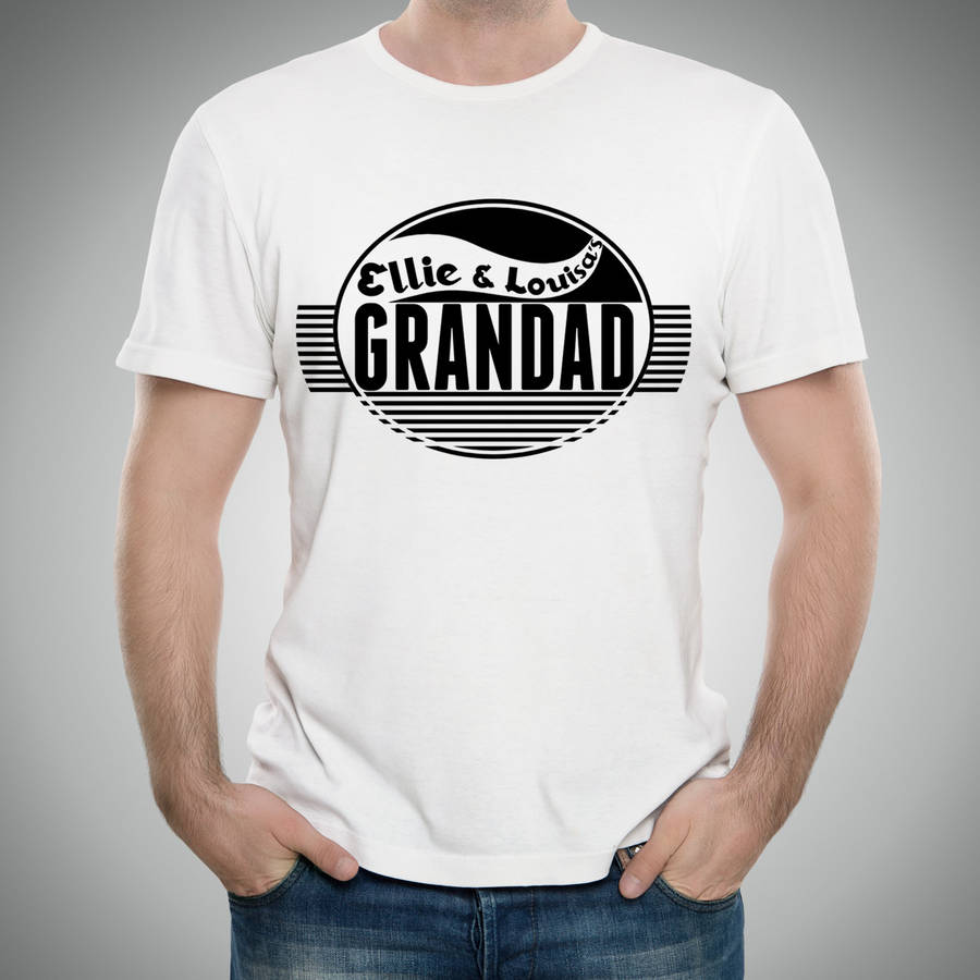 Grandad Personalised T Shirt By Flaming Imp