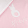 Easter Bunny Rabbit Personalised Baby Blanket, thumbnail 9 of 11