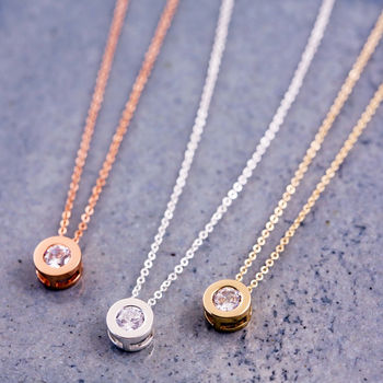 Round Solitaire Necklace, 5 of 5