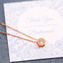 Round Solitaire Necklace, thumbnail 4 of 5