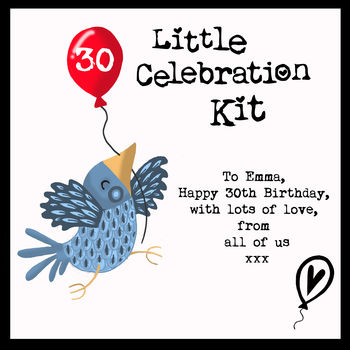 Personalised Birthday Celebration Kit Keepsake Box, 5 of 5
