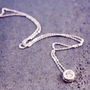 Round Solitaire Necklace, thumbnail 3 of 5