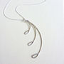 Silver Triple Frond Necklace, thumbnail 2 of 3