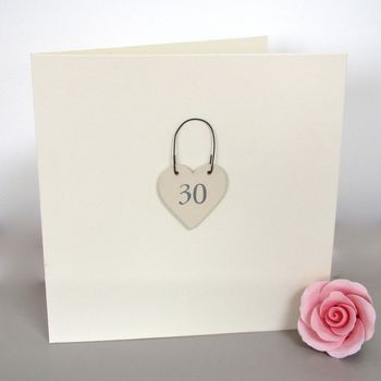 '30th' Handmade Birthday Card, 2 of 3
