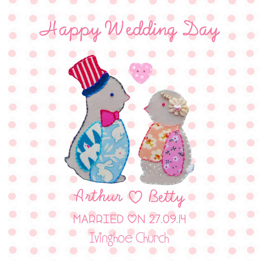 Happy Wedding Day Card Design