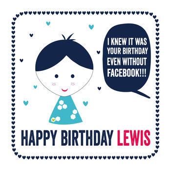 Facebook Birthday Card, 3 of 6