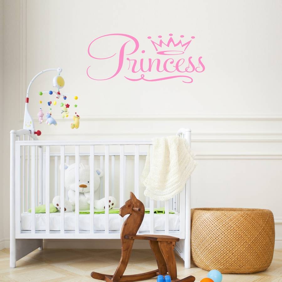 princess vinyl wall sticker by mirrorin | notonthehighstreet.com