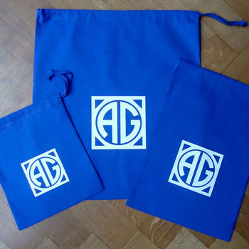 Personalised Monogram Three Bag Set, 3 of 5