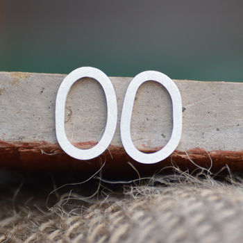 Simple Cocoon Shaped Ear Studs In Sterling Silver, 2 of 4
