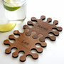 Set Of Two Personalised Wood Jigsaw Coasters, thumbnail 1 of 7