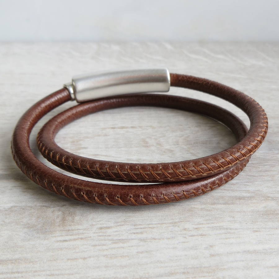 personalised real leather rope francis bracelet by gracie collins ...