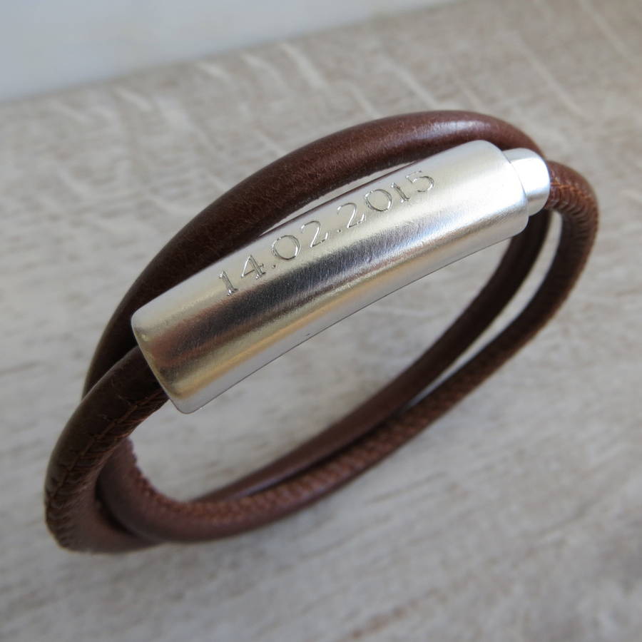 Personalised Real Leather Rope Francis Bracelet By Gracie Collins ...