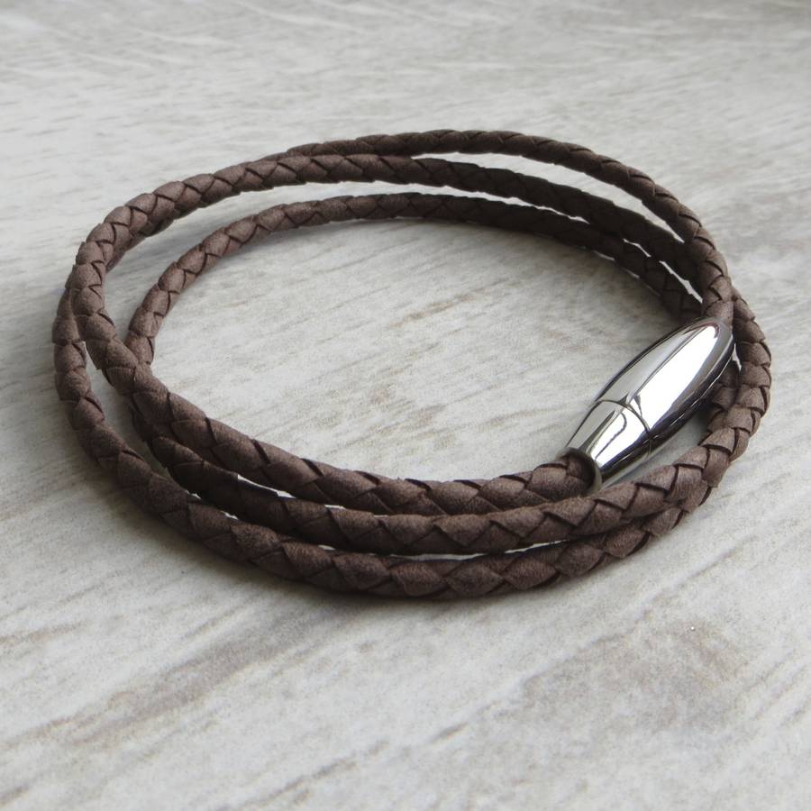 braided leather rope stanley bracelet by gracie collins ...
