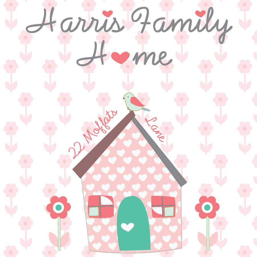 New Home Print By buttongirl designs | notonthehighstreet.com