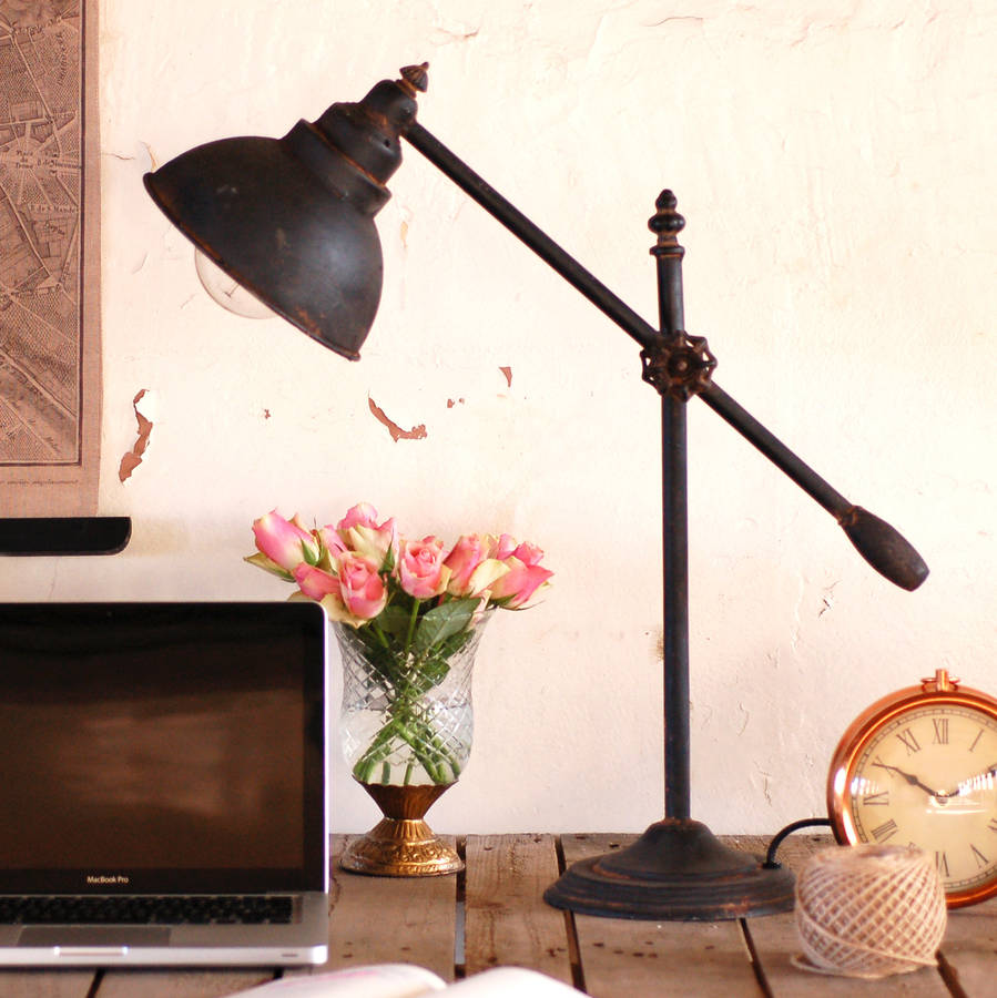 Industrial Steel Desk Table Lamp By The Luxe Co | notonthehighstreet.com