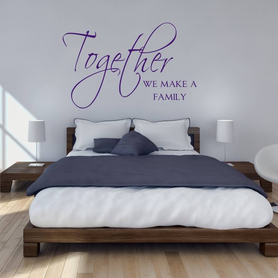 To her We Make A Family Wall Sticker