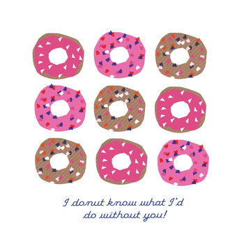 I Donut Know Valentines Anniversary Card, 2 of 2