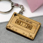 Personalised Wooden Mix Tape Keyring, thumbnail 3 of 3