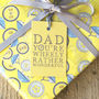 'You're Wheely Wonderful' Father's Day Cycling Giftwrap, thumbnail 1 of 4