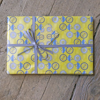 'You're Wheely Wonderful' Father's Day Cycling Giftwrap, 3 of 4