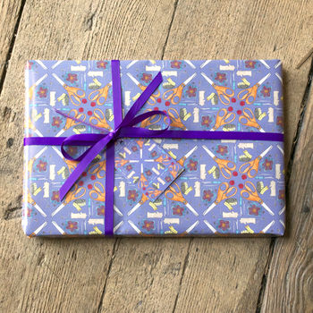 'Mum You're Sew Special' Purple Gift Wrap Set, 2 of 4