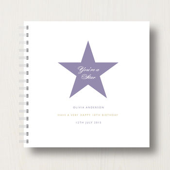 Personalised You're A Star 18th Birthday Memories Album, 8 of 12