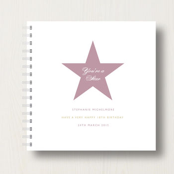 Personalised You're A Star 18th Birthday Memories Album, 12 of 12